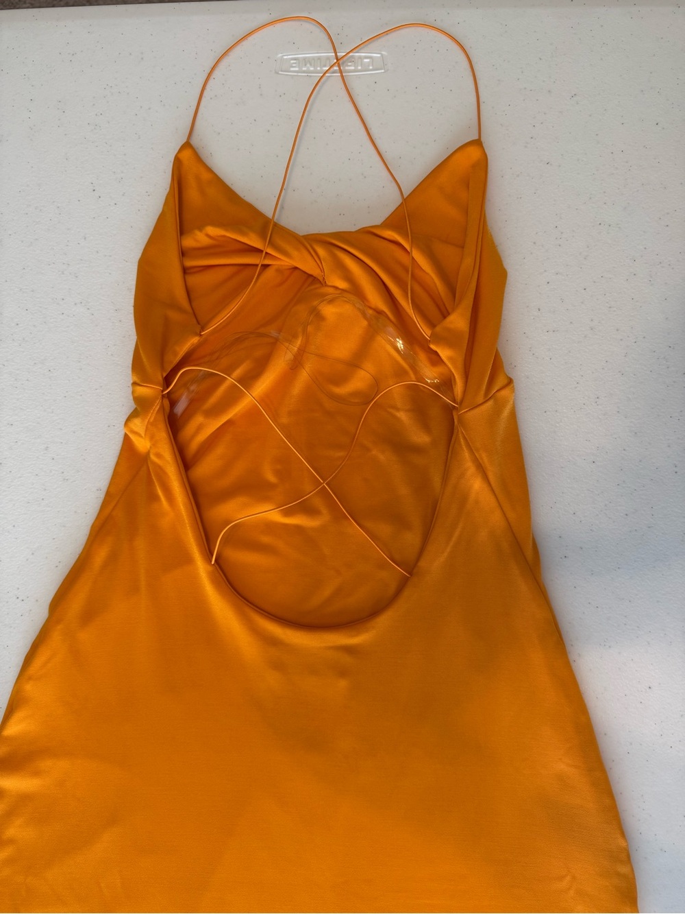 Meshki Strappy Maxi Dress in Tangerine - Picture 4 of 8